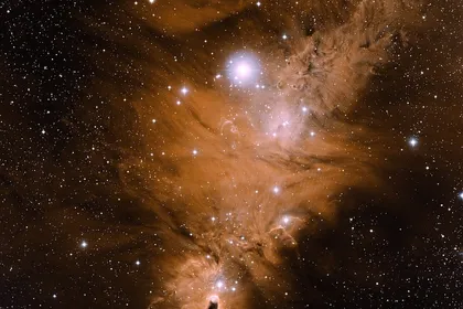 锥状星云与圣诞树星团