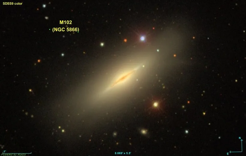 纺锤星系 NGC 3115